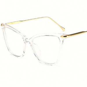 Lunettes de soleil tendance à la mode, grandes lunettes léopard, lunettes métalliques surdimensionnées, lunettes œil de chat pour femmes, 2021 - Product Image 4