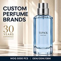 Botol Parfum Kaca Silinder Biru Jernih 50Ml dengan Tutup Perak Botol Parfum Premium untuk Kemasan Merek Parfum OEM/ODM