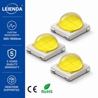 Émetteur LED céramique 50W 7070 blanc froid 6500K pour projecteur de recherche maritime
