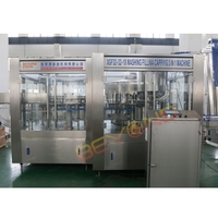Ligne de production d'eau pure et minérale en bouteille, entièrement automatique, 3 en 1, mini, pour petites entreprises, remplissage et conditionnement