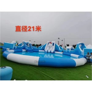 Glissière gonflable de piscine de parc d'équipement de jeu d'eau de terre géante marine étonnante pour des adultes d'enfants - Product Image 2