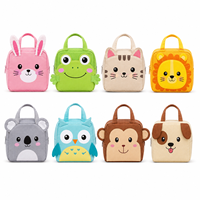 Lonchera Térmica Infantil Personalizada Oxford Premium 3D con Diseño de Animales, Impermeable, de 3L, para Niños y Niñas, para la Escuela y Actividades al Aire Libre