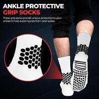 Chaussette de sport en coton de haute qualité, chaussette antidérapante pour le football, chaussettes personnalisées pour le football