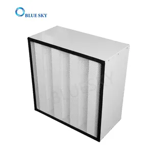 Özelleştirilmiş yüksek verimli HVAC sistemi HEPA filtre 4V-Bank H14 U15 Ulpa hava klima filtresi