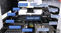 Máquina SMT LED Automática de Alta Velocidad, Equipo de Ensamblaje de PCB, Máquina Automática de Colocación de Componentes NeoDen N10P