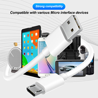 Pabrik grosir kabel USB mikro 1.2m 2m kawat pengisi daya Cepat kabel USB mikro ponsel untuk Samsung kabel Data usb mikro