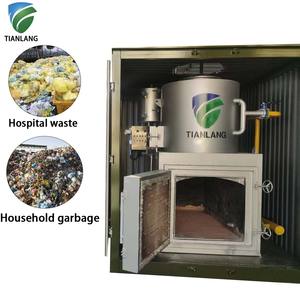 Incinérateur de déchets hospitaliers à haute efficacité de 100 kg, moteur et moteur, gaz naturel/diesel/GPL, pas de pollution, équipement de combustion des déchets - Product Image 1