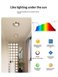 Faretto <span class=keywords><strong>LED</strong></span> Ultra-Sottile Bauhaus a Montaggio Superficiale: Senza Foratura, Faretti <span class=keywords><strong>LED</strong></span> a Soffitto per Soggiorni e Corridoi - Product Image 4