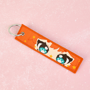 Vograce Biểu Tượng Tùy Chỉnh Thẻ Chìa Khóa Thêu Vòng Chìa Khóa Tùy Chỉnh Móc Chìa Khóa Vải Dệt Nhãn Hiệu Nhãn Dệt Keychain - Product Image 3