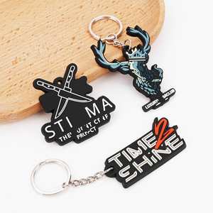 Custom 2d 3d Zachte Pvc Sleutelhangers <span class=keywords><strong>Promo</strong></span> Geschenken Maken Rubber Aangepaste Pvc Sleutelhangers - Product Image 1