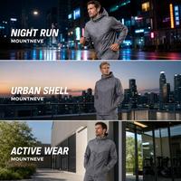 Conjunto Deportivo para Hombre, Chaqueta con Capucha y Cremallera Completa, Tela de Alto Rendimiento, Franja Reflectante, Cordón Ajustable, para Correr y Entrenar, Personalizable