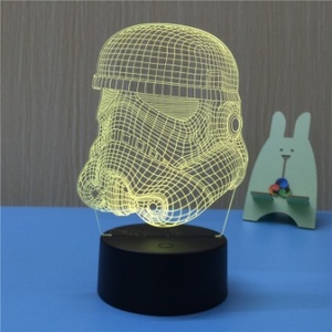 Lampu LED kustom untuk anak-anak, lampu malam Dekorasi Rumah anak-anak Natal, lampu meja akrilik Anime ilusi 3D kreatif foto kustom LED baru - Product Image 4