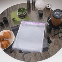 Sacs thermorétractables transparents en plastique OPP, plats et auto-adhésifs, pour l'emballage d'aliments et de jouets, avec surface gaufrée, directement de l'usine