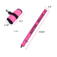 Bouée de signalisation de surface pour plongée de 6 pieds (SMB/DSMB) en nylon 210D et TPU haute visibilité avec valve de gonflage à verrouillage automatique