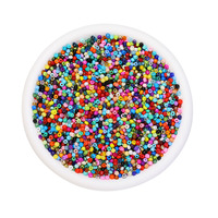 Perles de verre en cristal tubulaires 2*2mm SC Chine, couleurs mélangées, délicates, pour la fabrication de bijoux DIY (bracelets et colliers)