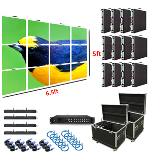 Chất lượng cao 4m x 3m Hệ thống hoàn chỉnh trong nhà/ngoài trời Màn hình hiển thị LED Panel P2 P3 p3.91 LED hiển thị 500mm x 500mm Backdrop - Product Image 1