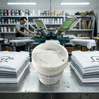 Encres Plastisol à base d'huile pour sérigraphie textile sans PVC pour imprimante Octopus, cadres de sérigraphie manuels, textile/cuir/polyester/coton