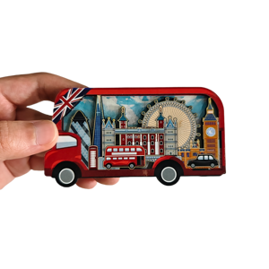 Imanes de Madera Personalizados con Diseño de Logotipo, Dibujos Animados en 3D, Lindos y Seguros, Regalo de Cumpleaños para Niños, Coche, Ciudad, Castillo, Refrigerador - Product Image 3