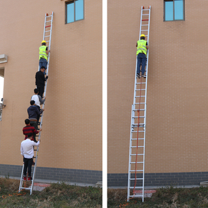 Modern Designed <strong>Single</strong> Telescopic Lifting Engineering <strong>Ladder</strong> Thickened Household <strong>Aluminum</strong> Alloy Mobile <strong>Ladder</strong> Foldable - Product Image 2