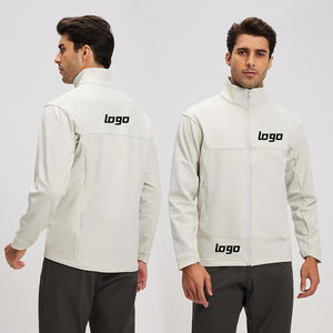 Vêtement de cyclisme réfléchissant personnalisable pour hommes, imperméable de haute qualité, coque rigide, col montant, fermeture éclair, taille XL, respirant, enduit - Product Image 1