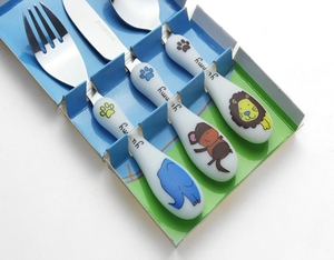 Poignée en plastique <span class=keywords><strong>Couverts</strong></span> Pour Enfants de Bande <span class=keywords><strong>Dessin</strong></span>ée qui Respecte L'environnement Coloré Enfants Ensemble de <span class=keywords><strong>Couverts</strong></span> - Product Image 3