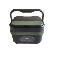 Boîte à lunch électrique isotherme de 1,5 L, sans BPA, écologique, sans fil, portable, rechargeable, 2 compartiments