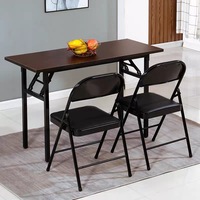 Table pliable d'étude, pieds en métal, table d'entraînement, bon marché, pour réunion, bureau