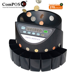 Compteur de pièces de monnaie haute vitesse CS550, 270 unités/min, affichage LED, trémie de 500 pièces, marque ComPOSxb, Corée <span class=keywords><strong>du</strong></span> <span class=keywords><strong>Sud</strong></span>, trieuse de pièces de monnaie USD - Product Image 6