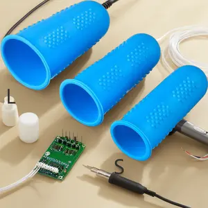 Nhà Máy Bán buôn chịu nhiệt Silicone công cụ nhà bếp cots tay áo chống trượt nấu ăn Silicone ngón tay bảo vệ