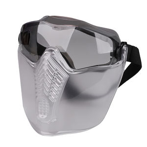 نظارات الوجه الكامل الصناعية المضادة للضباب البناء الغبار واقية شفط حماية سلامة درع الوجه مع القطن الترشيح - Product Image 1