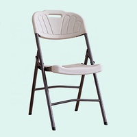 Ensemble de chaises pliantes d'extérieur en plastique PEHD pour banquets, mariages, pique-niques, camping, événements pour cours, restaurants et hôtels