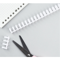 Reliure spirale en plastique pour carnet A4, 30 trous, anneaux circulaires, classeur à feuilles mobiles, 7 couleurs, design créatif, école/bureau
