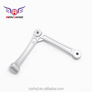 Supports de <span class=keywords><strong>pare</strong></span>-<span class=keywords><strong>brise</strong></span> inférieurs gauche/droite en fonte d'aluminium ADC12 peints en argent pour moto ZONSHEN 125ET, garantie 1 an - Product Image 4
