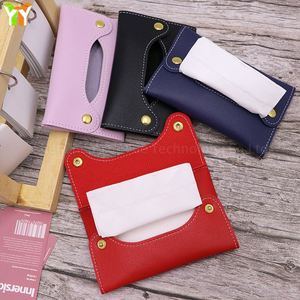 Boîte en cuir PU, mini étui pour serviettes en papier, porte-mouchoirs pratique pour la maison - Product Image 5