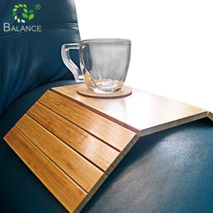 De Lujo té café plegable Resto de <span class=keywords><strong>teléfono</strong></span> de bambú reposabrazos clip en un pedestal de <span class=keywords><strong>la</strong></span> sala de estar moderna lado sofá brazo bandeja para el brazo - Product Image 1