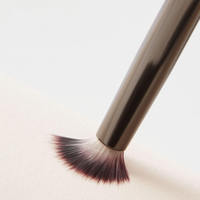 Kit de pinceaux personnalisés pour nail art avec manche métallique, en nylon multi-tailles, à virole sertie, pour liner et détails de forme capillaire