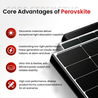 Panneau solaire pérovskite haute performance, module PV standard |   Composant photovoltaïque pérovskite nouvelle génération 520-550w