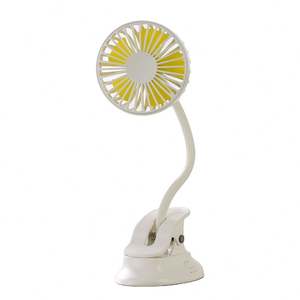 2024 Venta al por mayor caliente portátil USB <span class=keywords><strong>aire</strong></span> <span class=keywords><strong>acondicionado</strong></span> 1200mAh Clip <span class=keywords><strong>Universal</strong></span> para cochecito y coche Mini ventiladores para verano-Ventiladores de escritorio USB - Product Image 2
