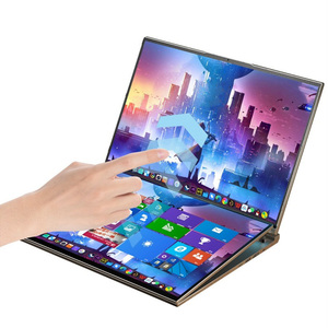 2025 nuevo OEM 16 pulgadas + 16 pulgadas pantalla Dual i7 12th 1260P pantalla táctil ultrafino aluminio Metal portátiles diseño Gaming <span class=keywords><strong>Notebook</strong></span> - Product Image 6