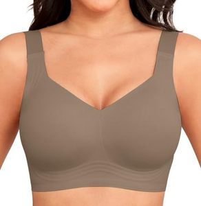 Soutien-gorge sans armatures pour femmes, couvrant entièrement la poitrine, confort quotidien, tendance - Product Image 5