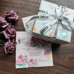 Cartes de remerciement personnalisées illustrées de fleurs, impression couleur, motifs floraux, cartes de vœux d'appréciation, cartes de visite - Product Image 6