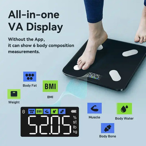 Nueva llegada 180kg 400lb Balanza analizadora de grasa corporal con actualización OTA - Product Image 6