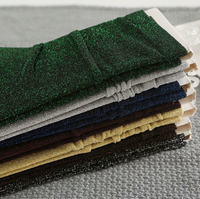 Chaussettes de cheville scintillantes pour femmes, style rétro, décontractées, effet métallisé brillant