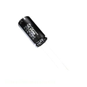 ตัวเก็บประจุแบบเรเดียล2700 uF 2700 uF 20% 25V ฝาปิดรูรับ25RXA2700MEFC12.5X30แบบดั้งเดิม - Product Image 1