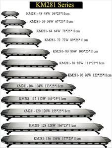 BiaoChi Barra Luminosa Stroboscopica di Emergenza Ambra 48\" Nuova Robusta Black Hawk per Tetto Auto Segnalazione di Pericolo Lampeggiante - Product Image 6