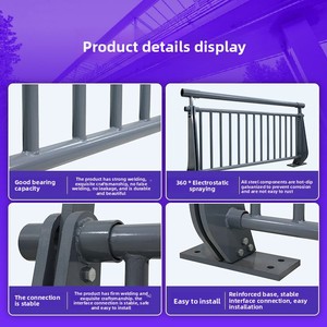 Belediye paslanmaz çelik anti-çarpışma korkuluk üst geçit yol trafik güvenliği koruma bariyeri manzara korkuluk - Product Image 2