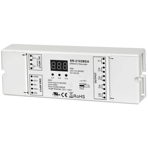 DMX512 & RDM Decoder SR-2102BEA – 4 Canaux, 8A, 12–48V DC, 32A pour bandes LED RGBW - Product Image 1