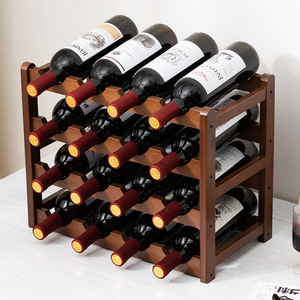 <b>Desktop</b> wine rack, wine storage rack, wine cabinet display rack, multi-tiered countertop storage <b>shelf</b> for home living room. - Product Image 3