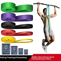 Cinturón elástico de TPE para hombre y mujer, resistencia a dominadas, entrenamiento de fuerza, estiramiento de Yoga, tensión auxiliar para ejercicios de dominadas