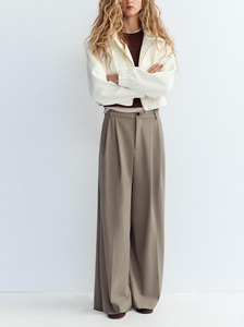 <span class=keywords><strong>Pantaloni</strong></span> <span class=keywords><strong>da</strong></span> lavoro a vita bassa <span class=keywords><strong>pantaloni</strong></span> <span class=keywords><strong>da</strong></span> lavoro a gamba larga 2025 personalizzati con drappeggio fluido su misura per <span class=keywords><strong>ufficio</strong></span> <span class=keywords><strong>pantaloni</strong></span> <span class=keywords><strong>da</strong></span> lavoro pieghettati per pendolari - Product Image 4